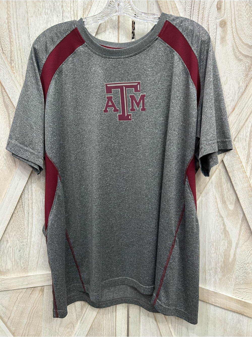 Texas A&M SEC Football Men’s XXL Maroon & Gray Performance Tee